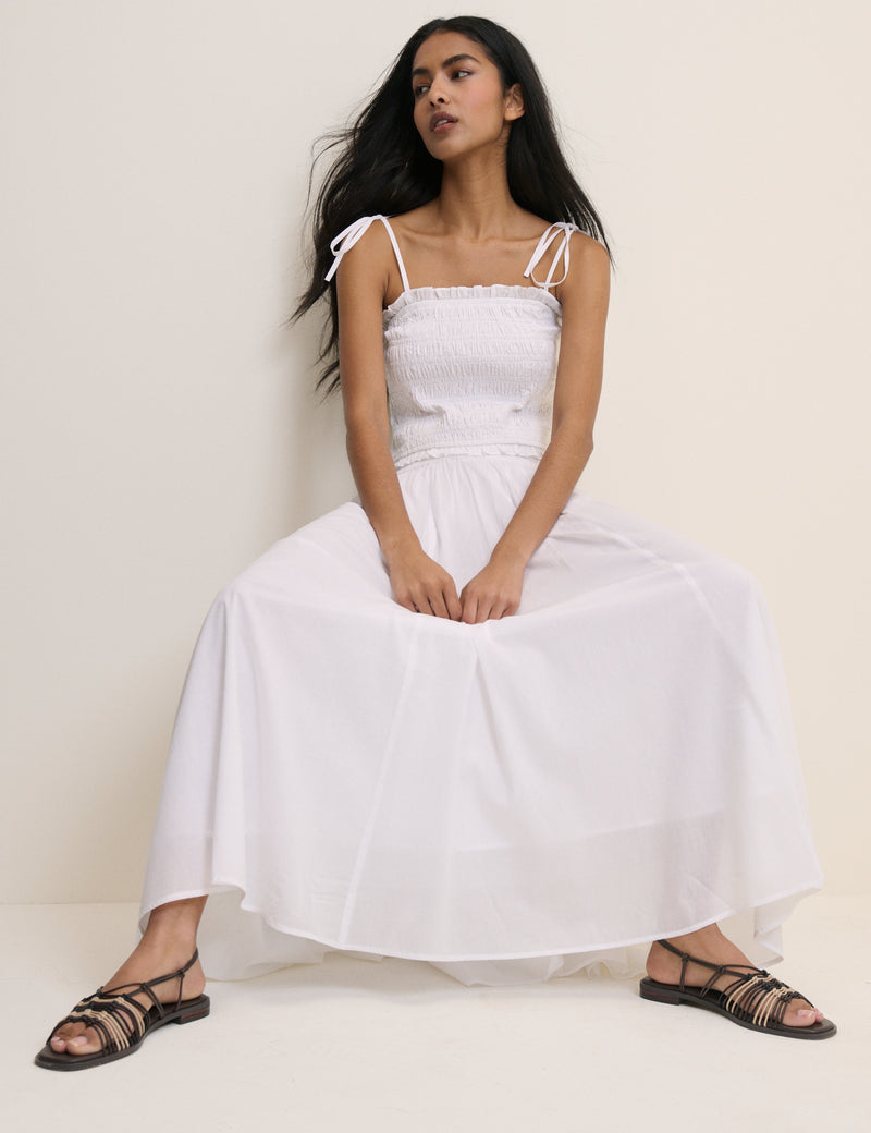 White Crystal Maxi Skirt