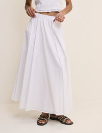 White Crystal Maxi Skirt