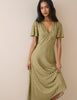 Green Gingham Rowena Midi Dress