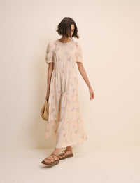 Pink Floral Hudson Midi Dress