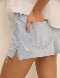 Light Blue Denim Shorts