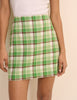 Green Tartan Pelmet Skirt