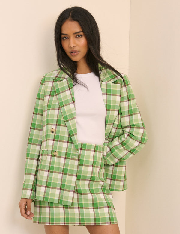 Green Tartan Pelmet Skirt