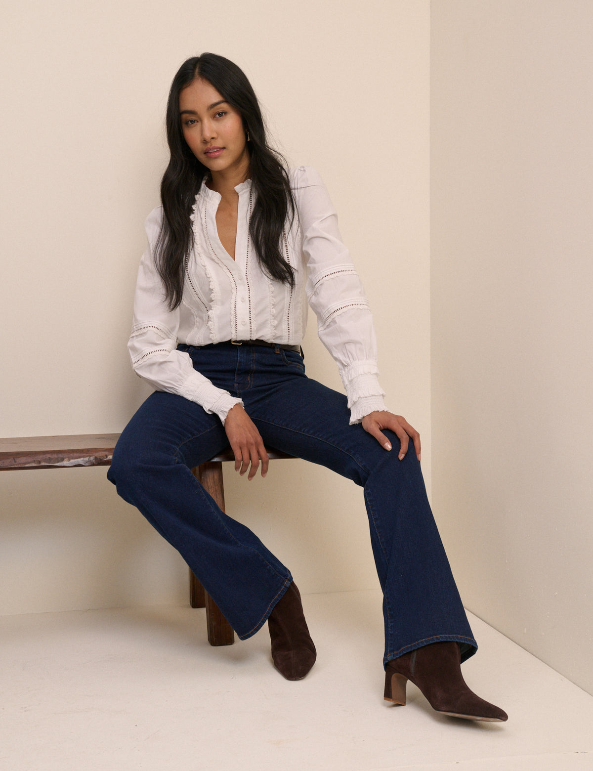 Dark Blue Mayfair Bootcut Jean