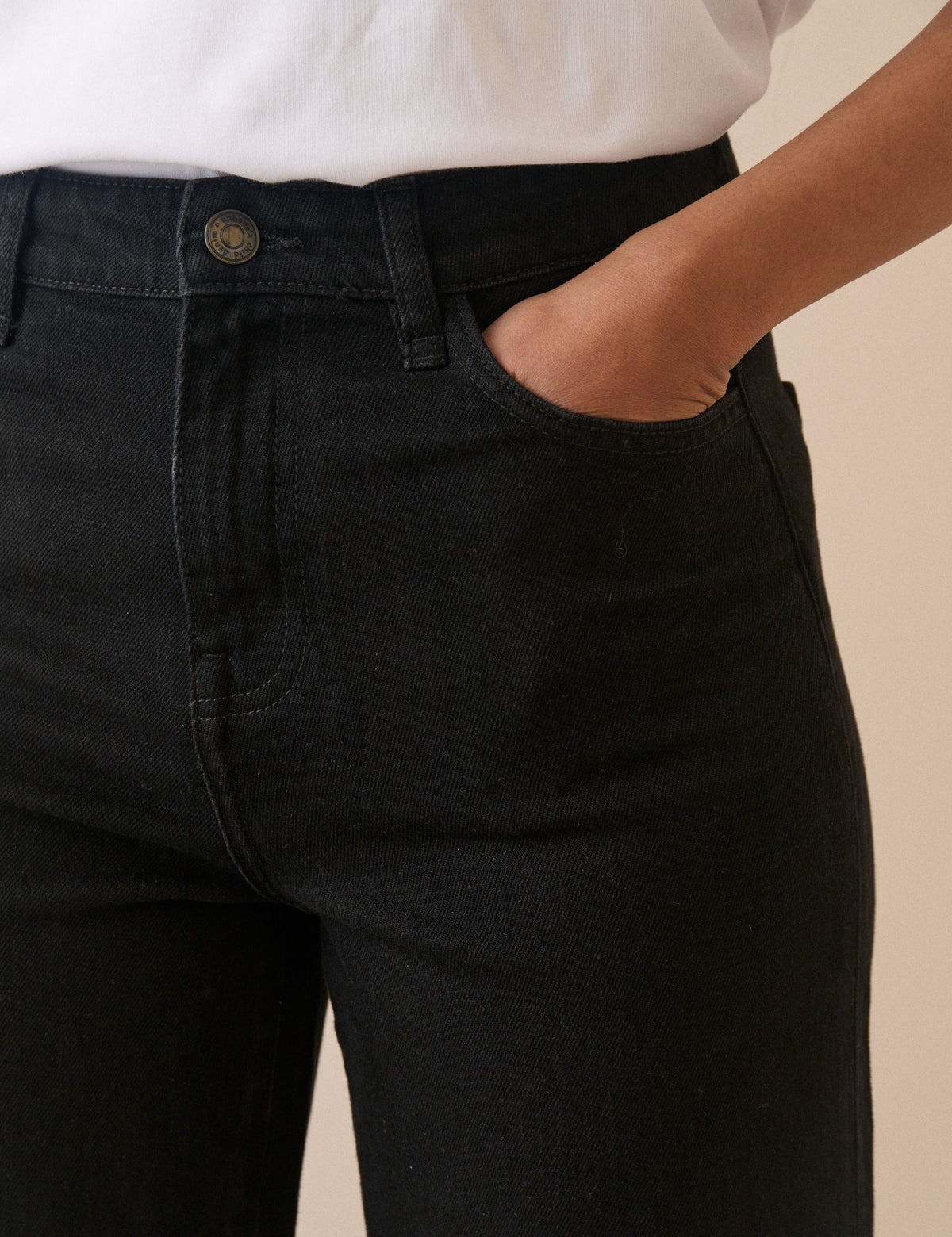 Black High Rise Soho Wide Leg Jeans
