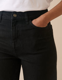 Black High Rise Soho Wide Leg Jeans