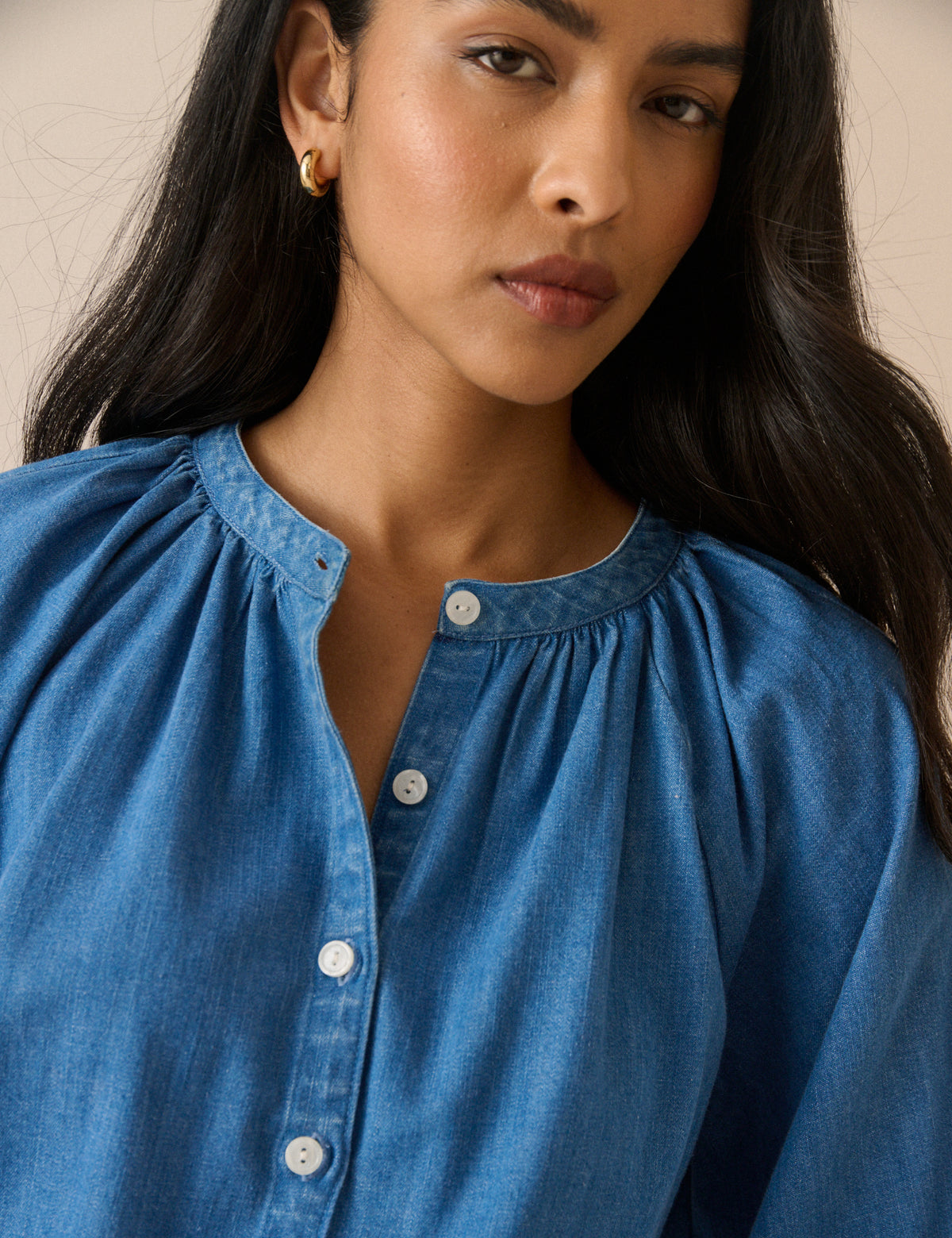 Blue Denim Carter Blouse