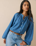 Blue Denim Carter Blouse