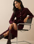 Burgundy Cord Finchley Shirt Dress