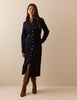 Navy Cord Finchley Shirt Dress