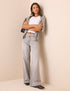 Grey Wide Leg Stepney Loose Jeans