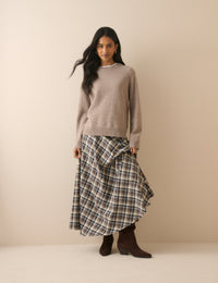Taupe Knitted Wool Jumper