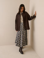 Brown Cord Detail Barn Jacket
