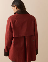 Red Cord Detail Barn Jacket