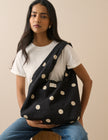 Black and White Polka Dot Tote Bag