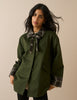 Khaki Tartan Trim Country Jacket