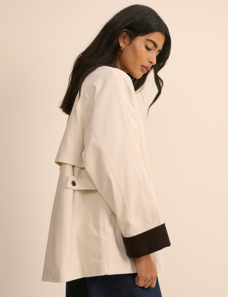 Cream Cord Freddie Barn Coat