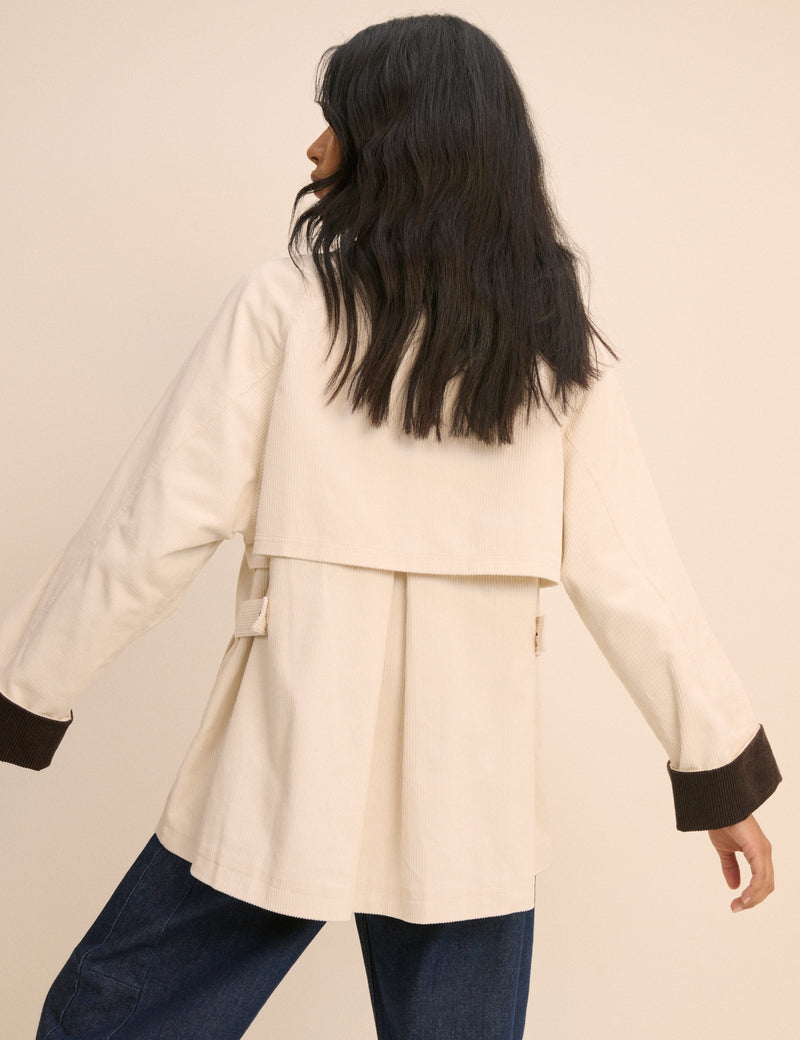Cream Cord Freddie Barn Coat