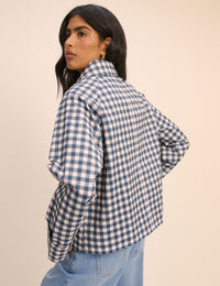 Blue Gingham Oyanti Swing Jacket