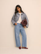 Blue Gingham Oyanti Swing Jacket