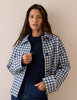 Blue Gingham Oyanti Swing Jacket