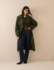 Khaki Double-Breasted Trench Coat