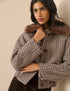 Heritage Faux Fur Collar Bomber Jacket
