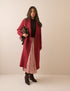 Red Wool-Blend Coat