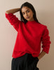 Red Brushed Wool Jumper