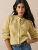 Chartreuse Chunky Knit Cardigan