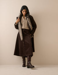 Beige Chunky Knitted Cardigan