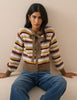 Multi-Coloured Neck Tie Cardigan