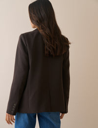 Brown Double Breasted Alicia Blazer