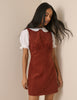 Auburn Cord Vicky Mini Dress