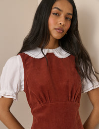 Auburn Cord Vicky Mini Dress