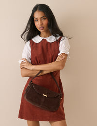 Auburn Cord Vicky Mini Dress