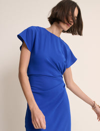 Electric Blue Asymmetric Naz Maxi Dress