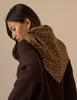 Brown Animal Print Wool-Blend Triangle Scarf