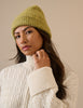 Moss Marl Ribbed Beanie