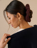 Burgundy Oversized Ribbed Scrunchie