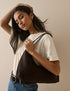 Brown Suede Shoulder Bag