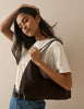 Brown Suede Shoulder Bag