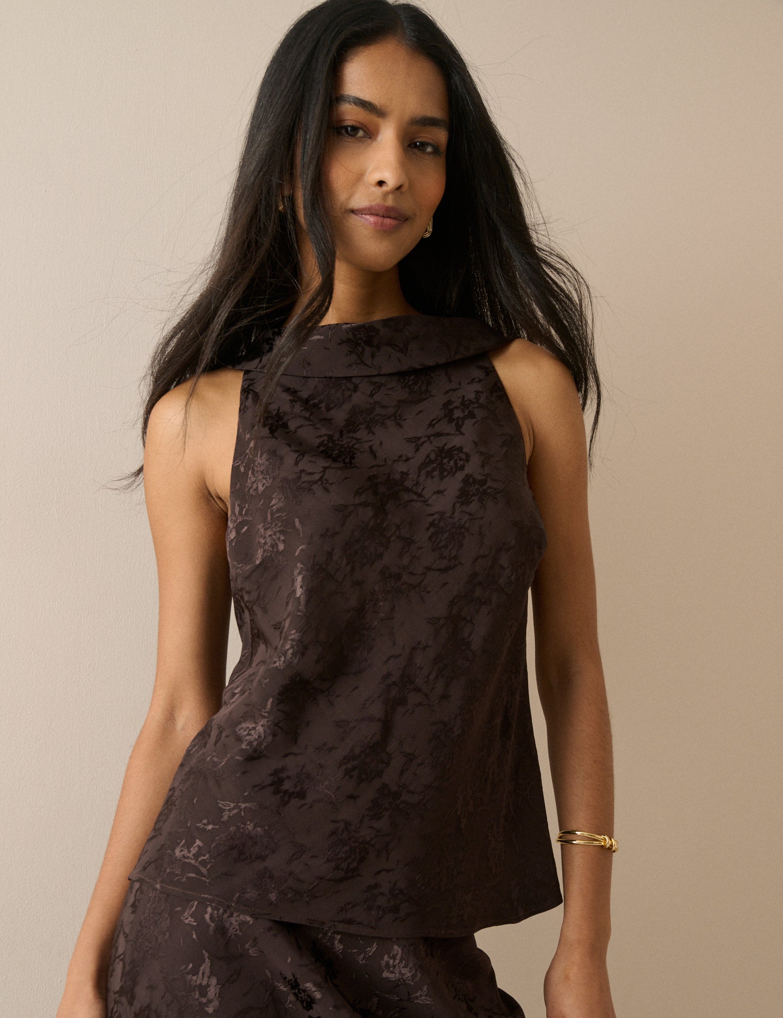 High Neck Sleeveless Leila Top | Nobody's Child