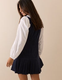 Navy Cord Elma Mini Dress