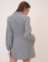 Black Gingham Montego Mini Dress