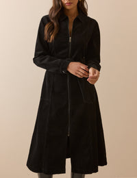 Black Cord Kai Shirt Dress