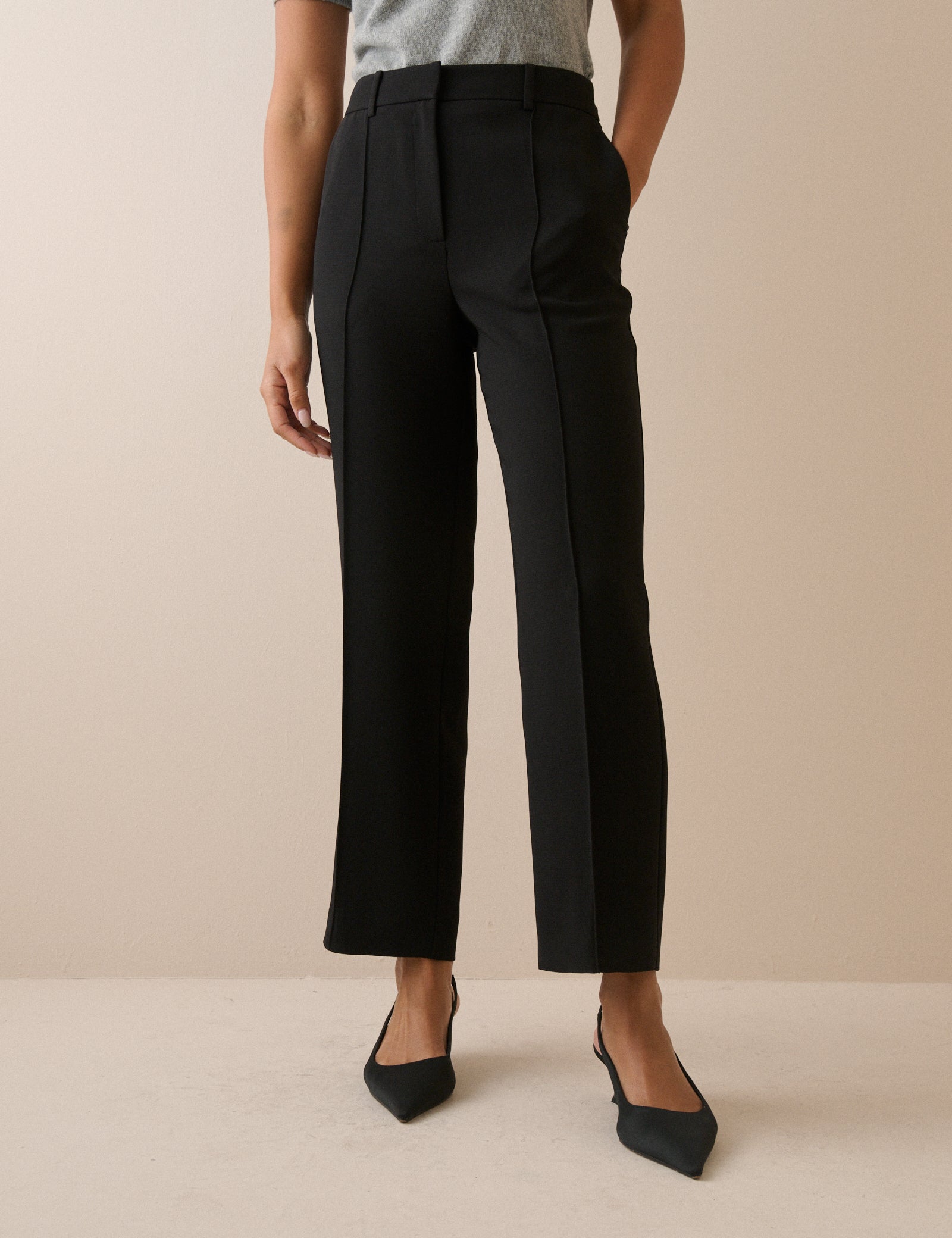 Marnie Cigarette Crepe Trousers