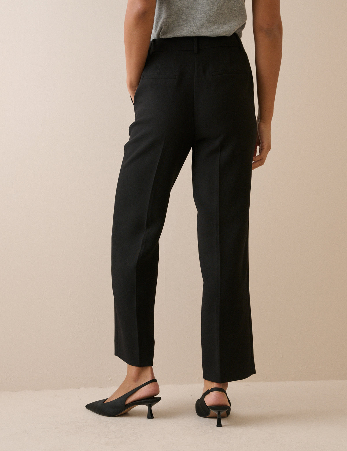 Marnie Cigarette Crepe Trousers