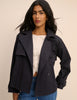 Navy Tie Trench Jacket