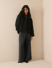 Feylan Short Funnel Neck Coat